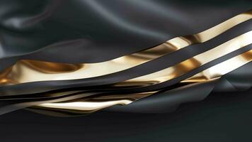 Flowing wave multilayer background, 3d rendering. video