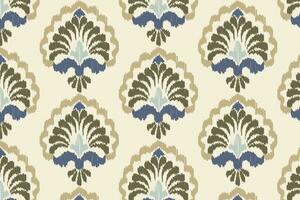 Ikat oriental pattern by ethnic abstract vector