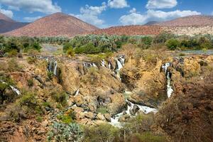 Epupa Falls on the Kuene River, Namibia photo