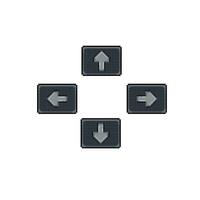 arrow button sign in pixel art style vector