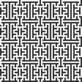 black and white pattern background in pixel art style vector