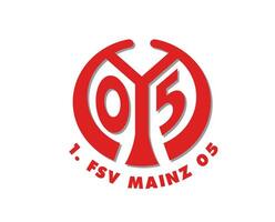 Mainz 05 Club Logo Symbol Football Bundesliga Germany Abstract Design Vector Illustration