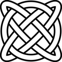 Celtic knot symbol eternal life infinity amulet symbol longevity health vector