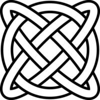 Celtic knot symbol eternal life infinity amulet symbol longevity health vector