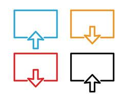 Mouse pointer, mouse arrow, icon of mouse cursor vector illustration.