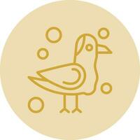 Seagull Vector Icon Design