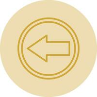 Left Arrow Vector Icon Design