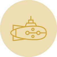 Submarine Vector Icon Design