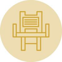 Baby Chair Vector Icon Design