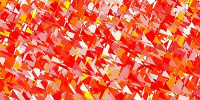 Light orange vector backdrop with triangles, lines.