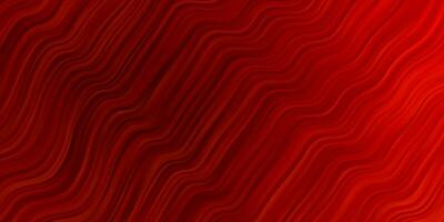 Light Red vector background with bent lines.