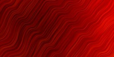 Light Red vector background with bent lines.