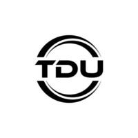 TDU Logo Design, Inspiration for a Unique Identity. Modern Elegance and Creative Design. Watermark Your Success with the Striking this Logo. vector