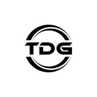 tdg logo diseño, inspiración para un único identidad. moderno elegancia y creativo diseño. filigrana tu éxito con el sorprendentes esta logo. vector