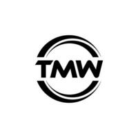 TMW Logo Design, Inspiration for a Unique Identity. Modern Elegance and Creative Design. Watermark Your Success with the Striking this Logo. vector