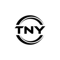 TNY Logo Design, Inspiration for a Unique Identity. Modern Elegance and Creative Design. Watermark Your Success with the Striking this Logo. vector