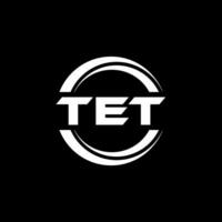 TET Logo Design, Inspiration for a Unique Identity. Modern Elegance and Creative Design. Watermark Your Success with the Striking this Logo. vector