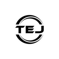 TEJ Logo Design, Inspiration for a Unique Identity. Modern Elegance and Creative Design. Watermark Your Success with the Striking this Logo. vector