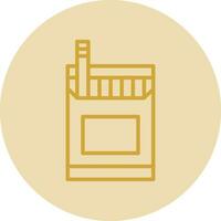 Cigarette Pack Vector Icon Design