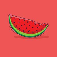 free vector of fresh watermelon illustration cartoon concept