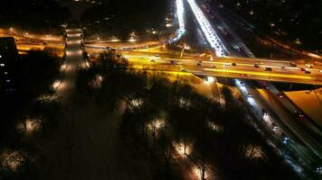 il autostrada senza pedaggio a notte video