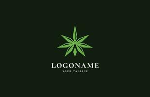 cannabis logo design premium vector