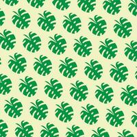 Leaf pattern background design vector