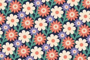 Abstract background floral pattern design vector