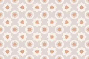 Floral and Geometric seamless pattern background design vector