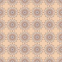 Geometric and floral seamless pattern vector