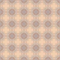 Geometric and floral seamless pattern vector