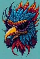 A detailed illustration of a Phoenix for a t-shirt design, wallpaper and fashion photo