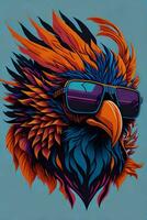 A detailed illustration of a Phoenix for a t-shirt design, wallpaper and fashion photo