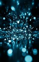Glowing neon lights tunnel, 3d rendering. photo