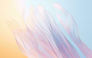 Gradient multilayer glass background, 3d rendering. photo