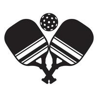 Pickleball vector And Pickleball Paddles Sign Symbol Icon Vector Illustration pickleball logo vector