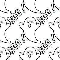 Seamless ghost background. Ghost background for Halloween party vector