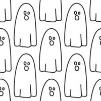 Seamless ghost background. Ghost background for Halloween party vector