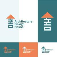 Architecture logo design, building contraction logo, home icon design vector