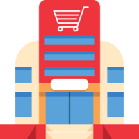 Shopping mall flat icon png