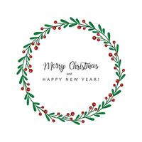 Merry Christmas greeting card vector