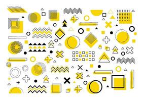 Geometric design elements vector set