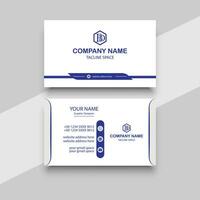 Modern business card corporate professional vector