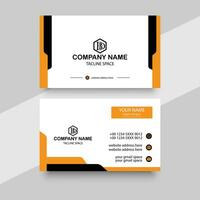 Modern business card corporate professional vector