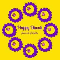 Happy Diwali wishes Cards Vector Illustrations in Doodle Style