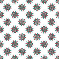Mandala seamless pattern design on the white background. vector