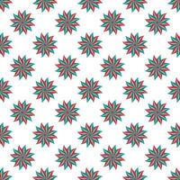 Mandala seamless pattern design on the white background. vector