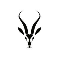 gazelle head vector logo