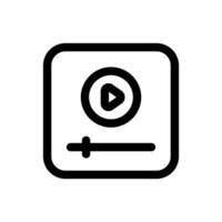 Simple Online Video icon. The icon can be used for websites, print templates, presentation templates, illustrations, etc vector