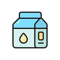 Simple Milk lineal color icon. The icon can be used for websites, print templates, presentation templates, illustrations, etc vector